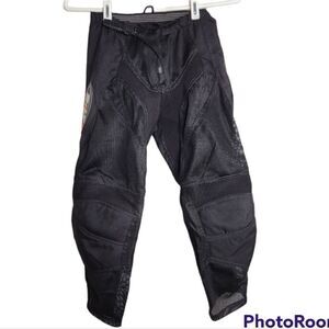 Bilt youth motorcycle pants, all black, size 24y